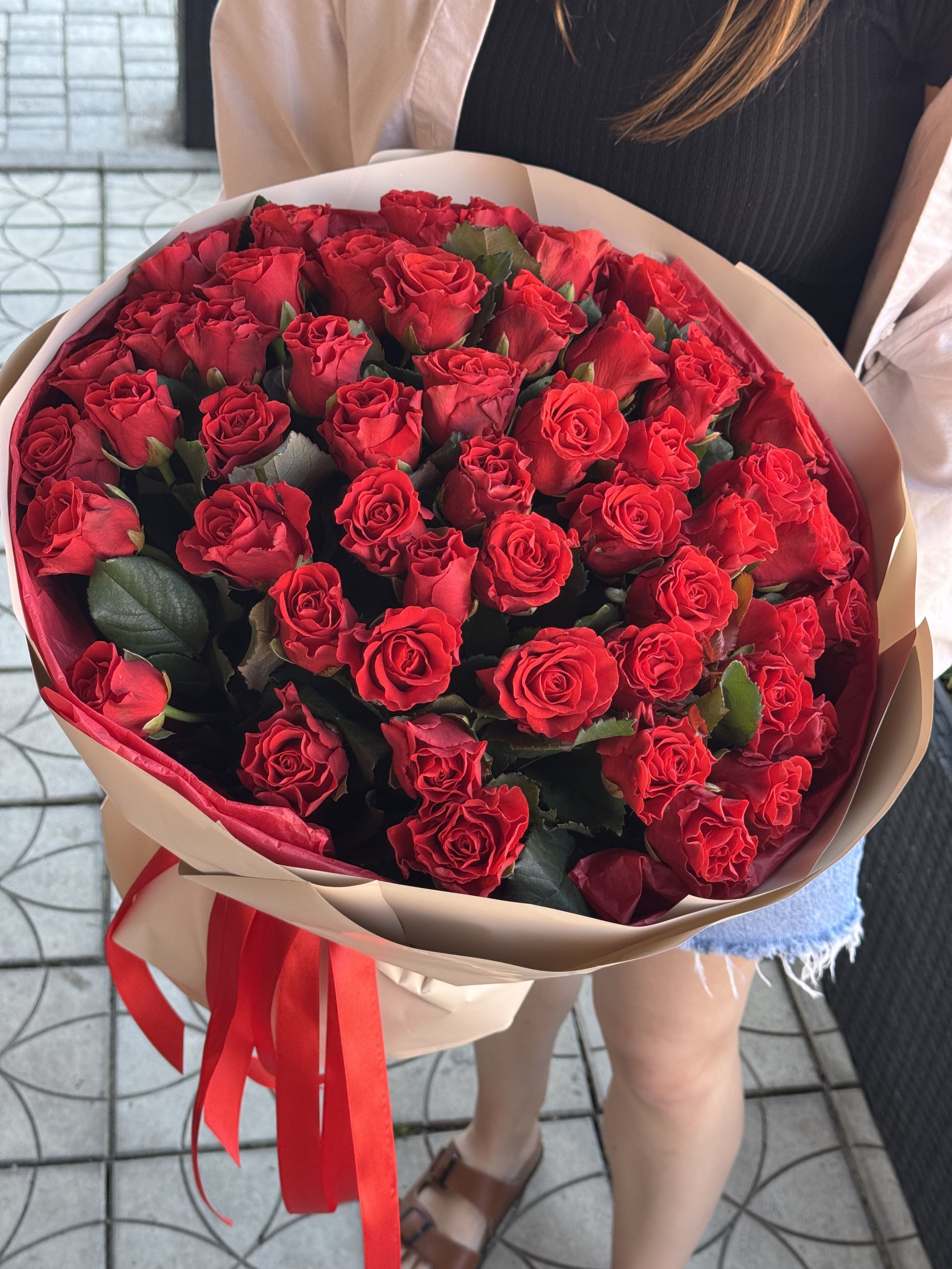 Букет із 51 української троянди