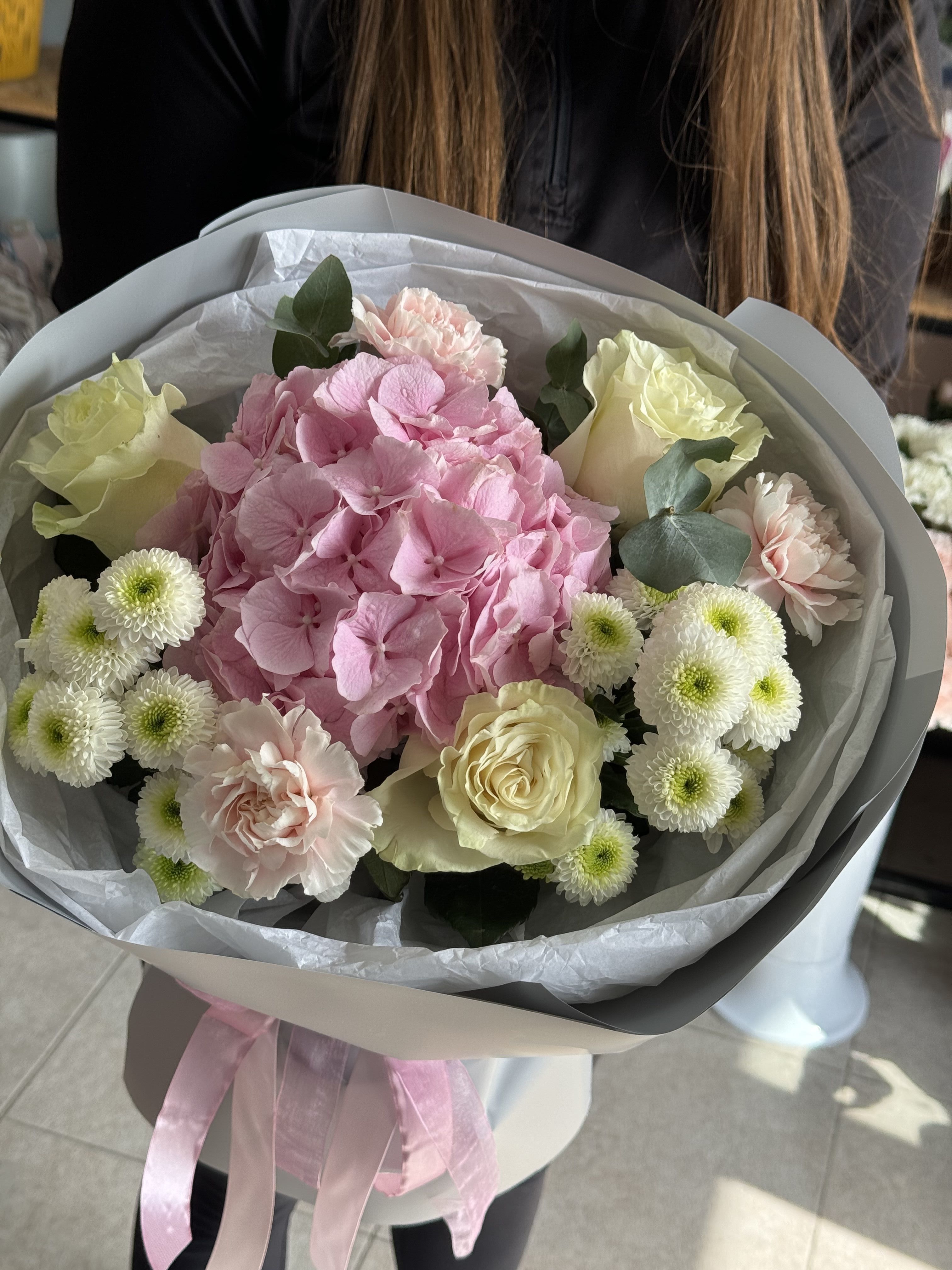 Букет з гортензією 