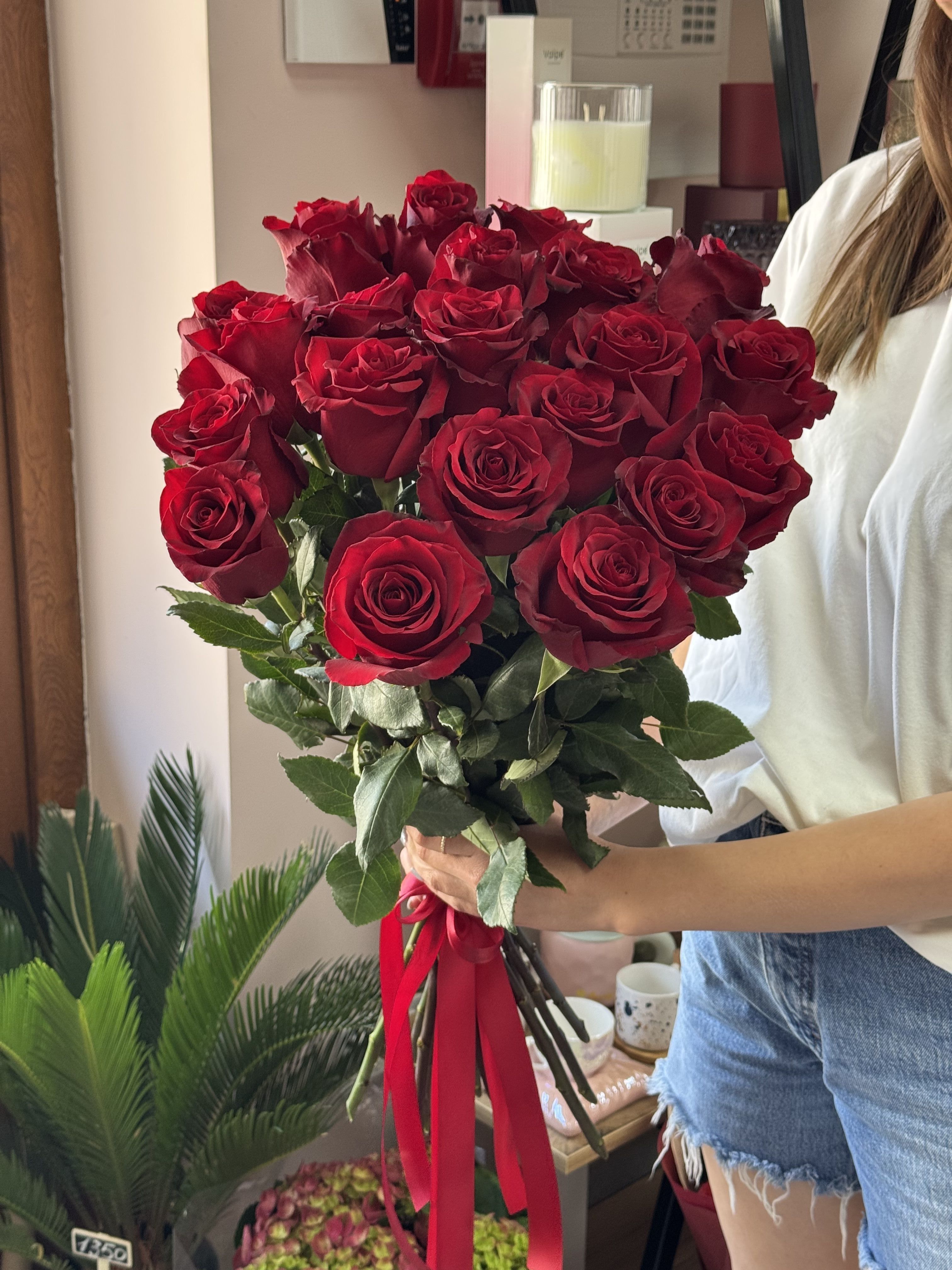 Букет з 21 еквадорської троянди