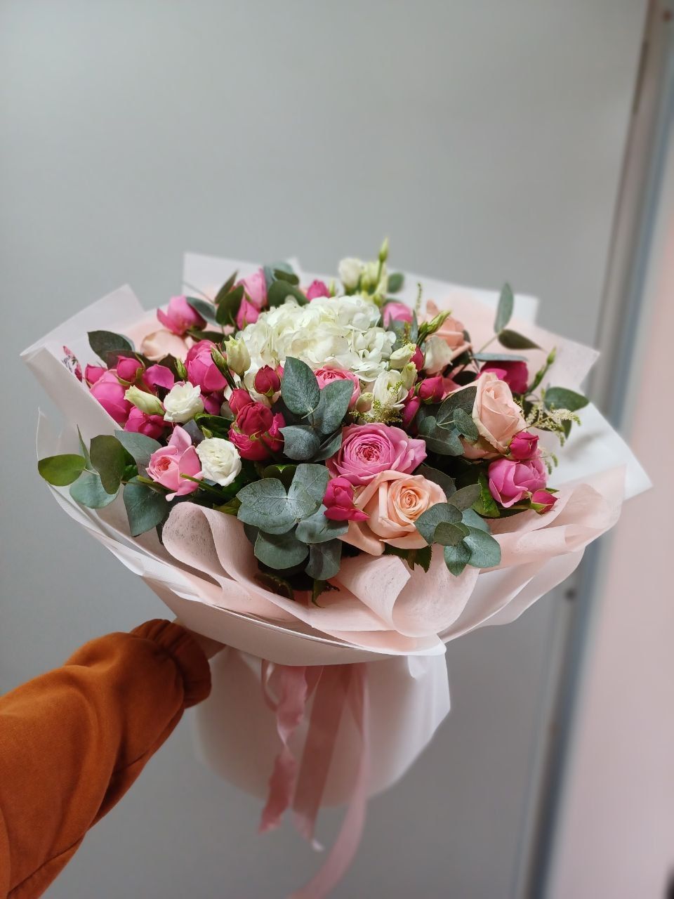 Букет мікс з гортензією