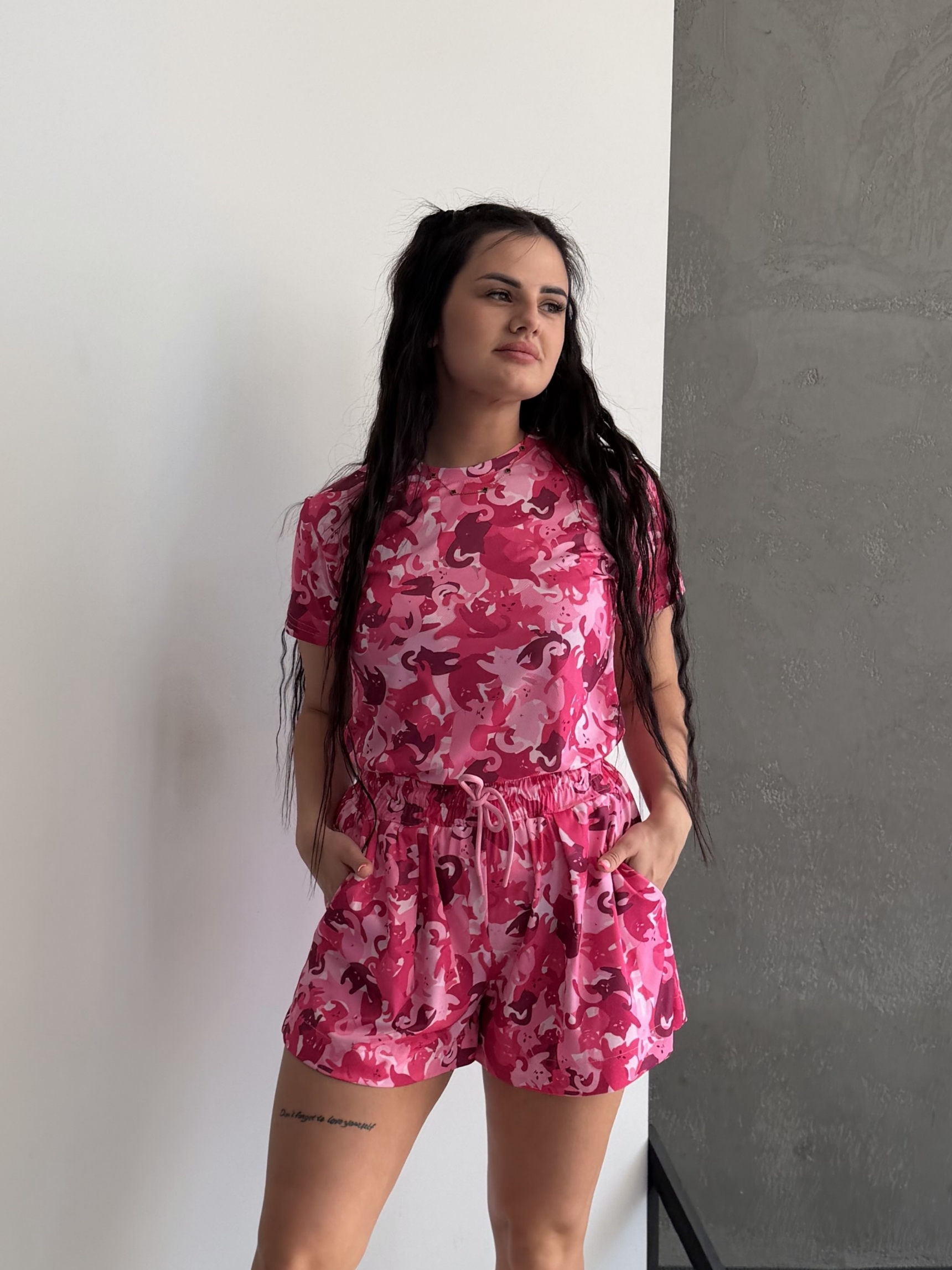 Жіноча футболка MULTICAT pink