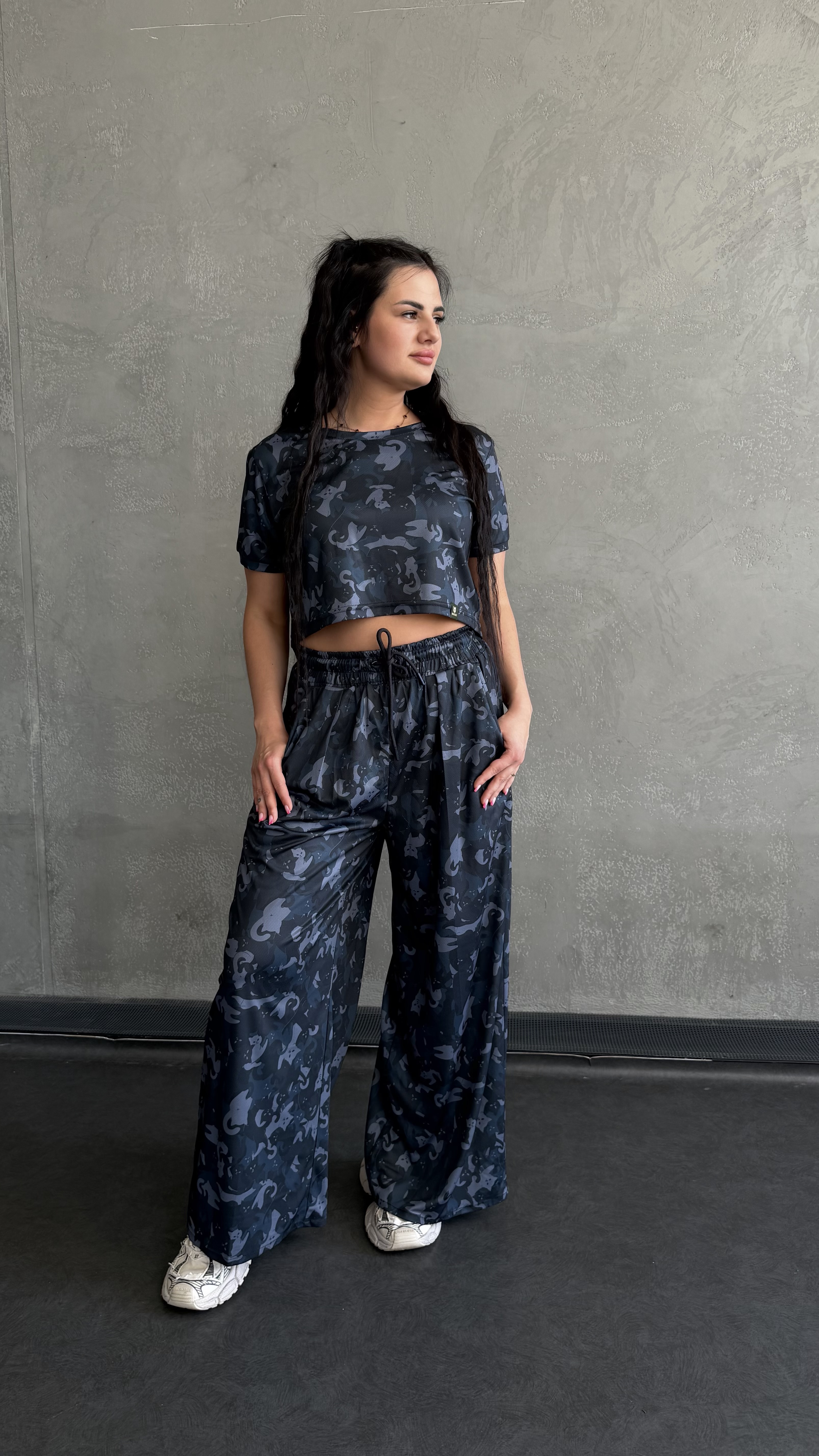 Жіночий літній костюм MULTICAT black